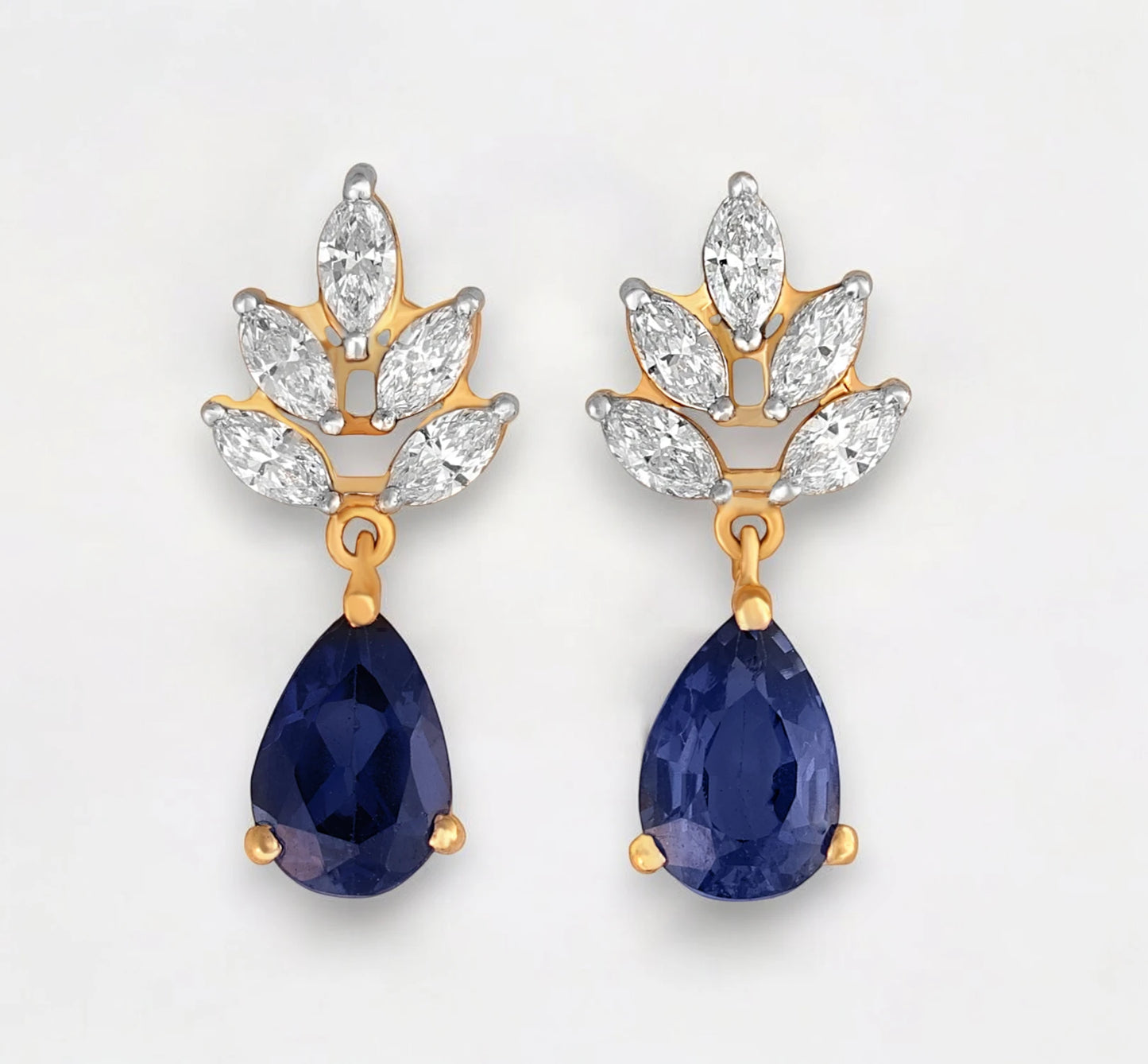 Midnight Radiance Earrings- A beautiful lab-grown diamond jewelry piece, showcasing sparkling diamonds set in a stylish design, perfect for special occasions.