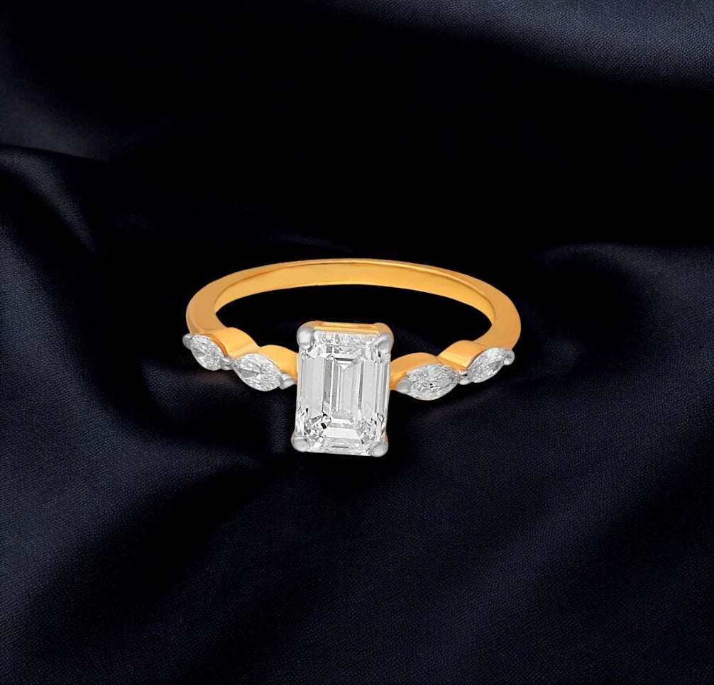 1.69ct Emerald Blossom Ring