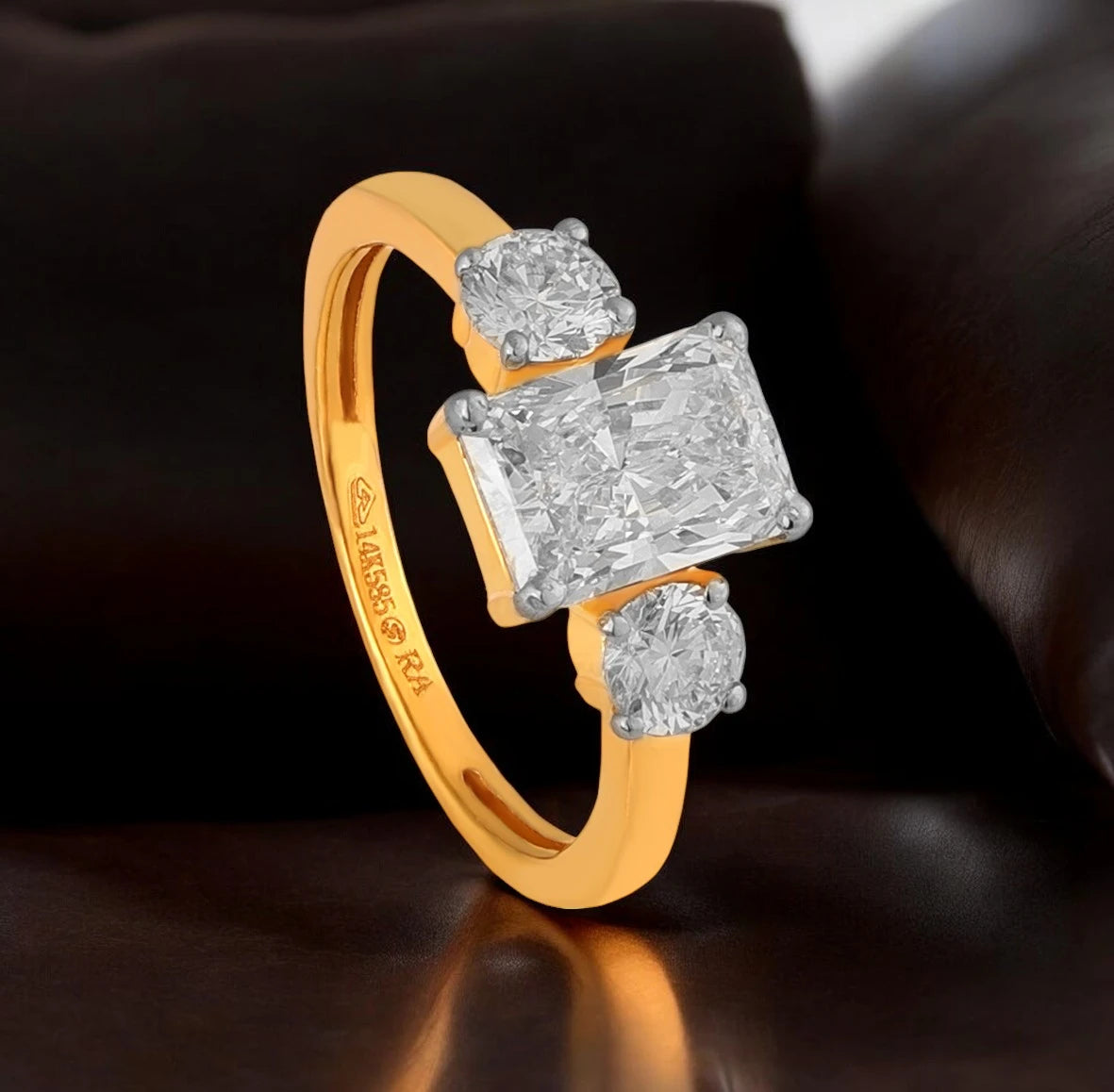 2.1 ct Grace Trio Ring