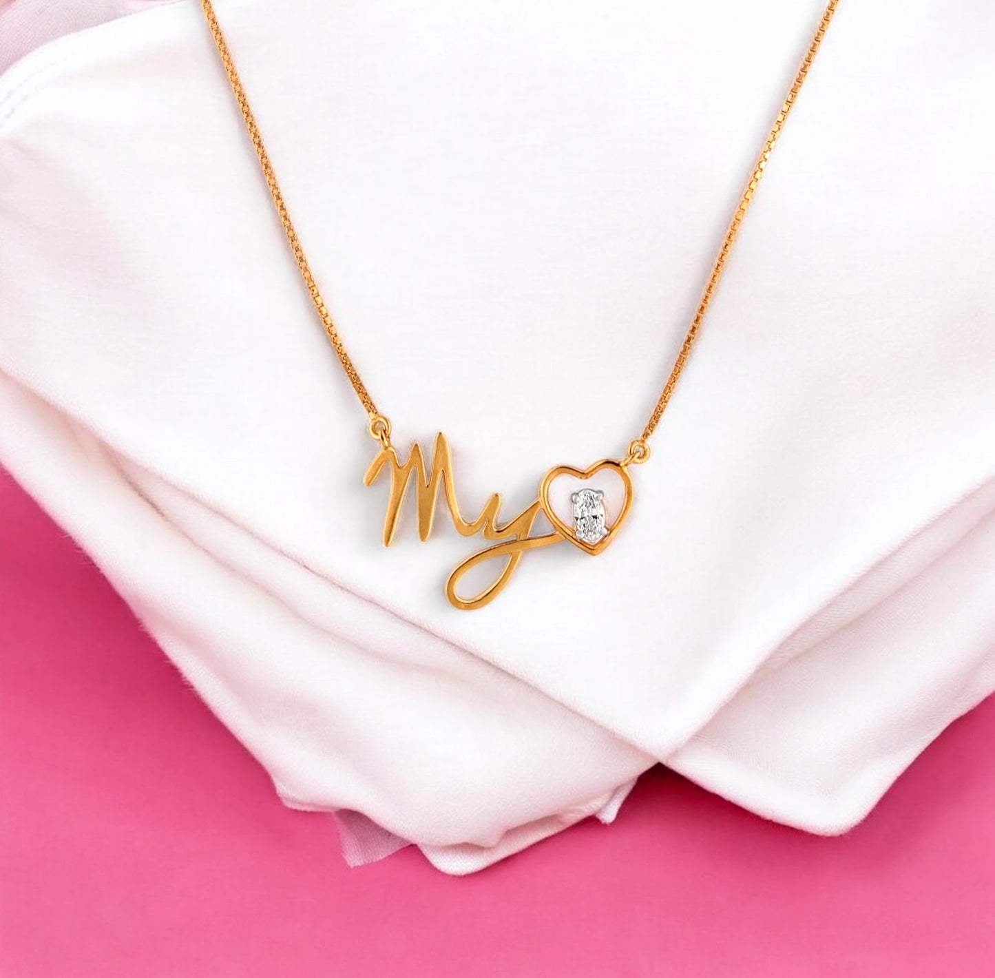 My Love Pendant- A beautiful lab-grown diamond jewelry piece, showcasing sparkling diamonds set in a stylish design, perfect for special occasions.