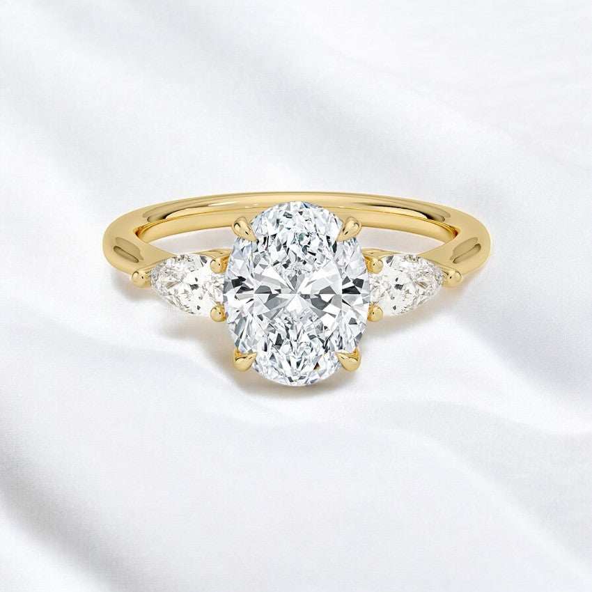2.4ct Oval Aurora Ring