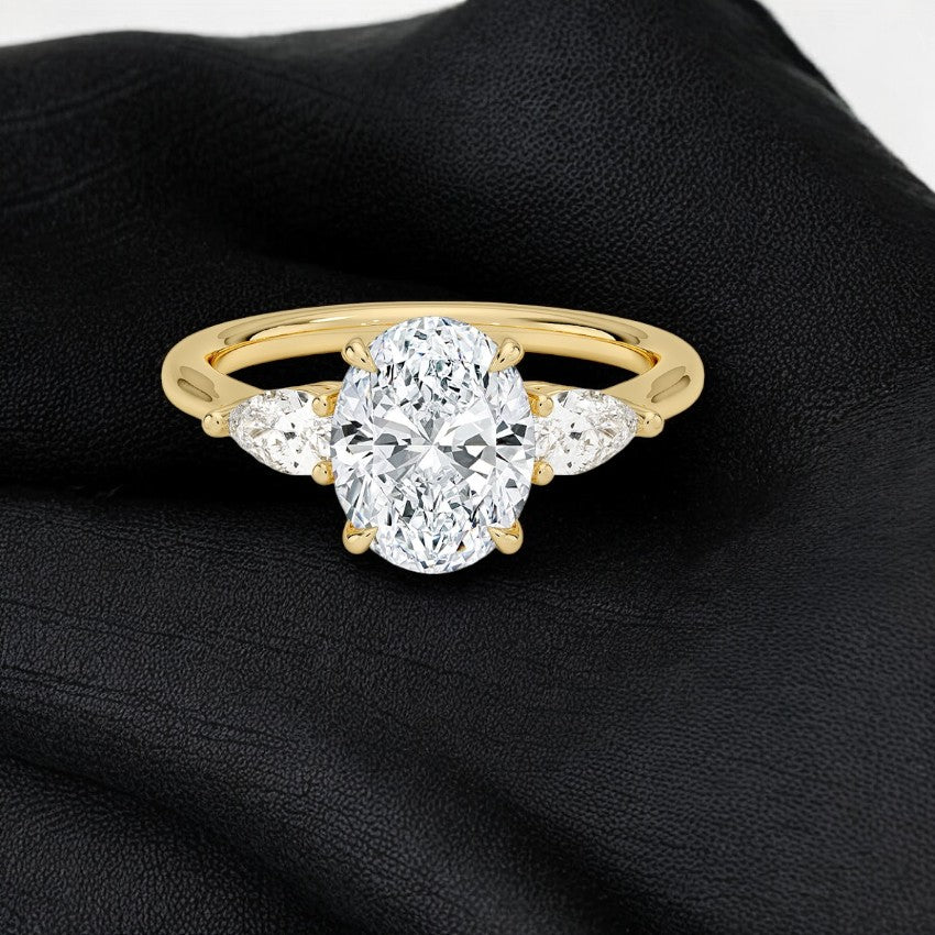 2.4ct Oval Aurora Ring