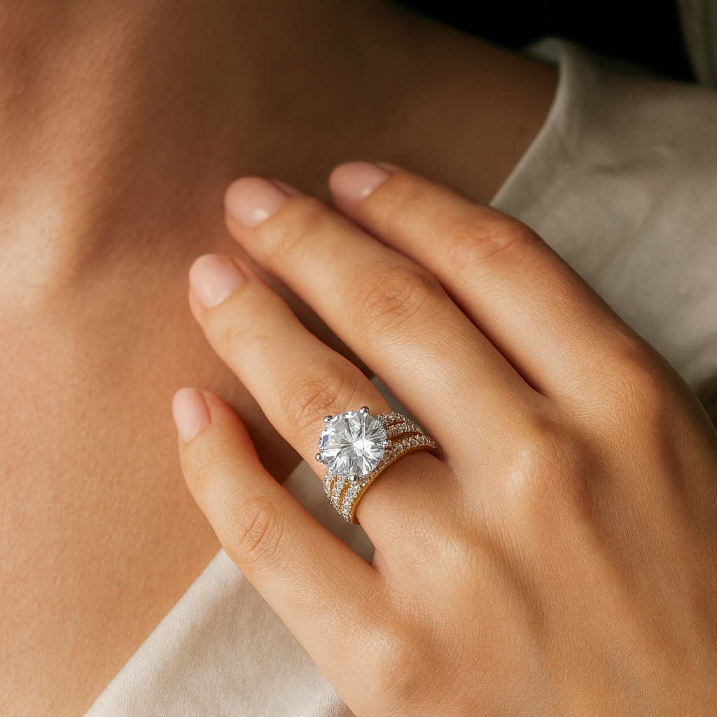 5ct Triple Band Ring
