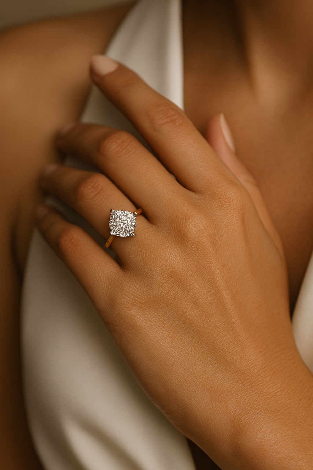 2ct Cushion Kite Ring