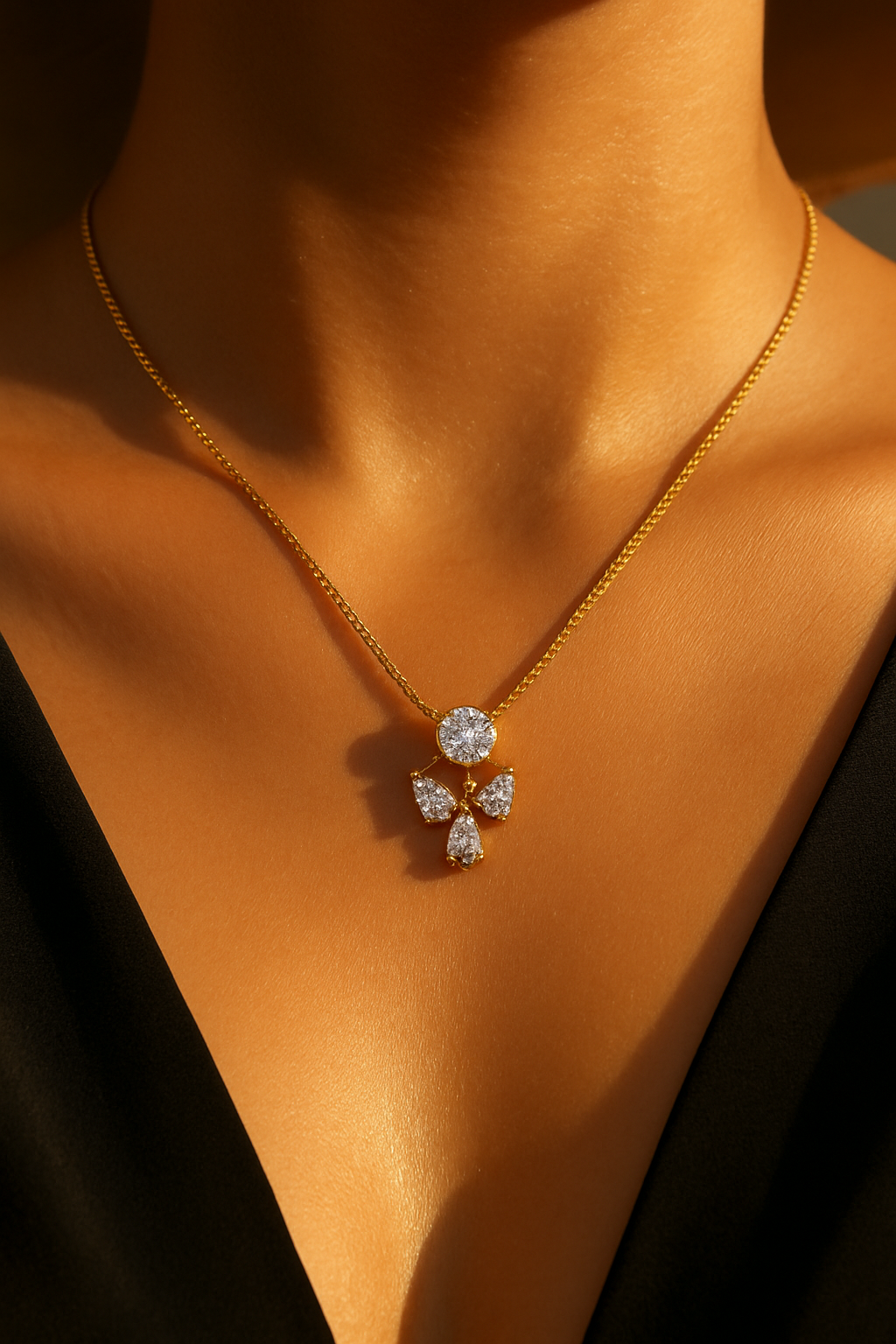 2.64ct Round Trinity Pendant