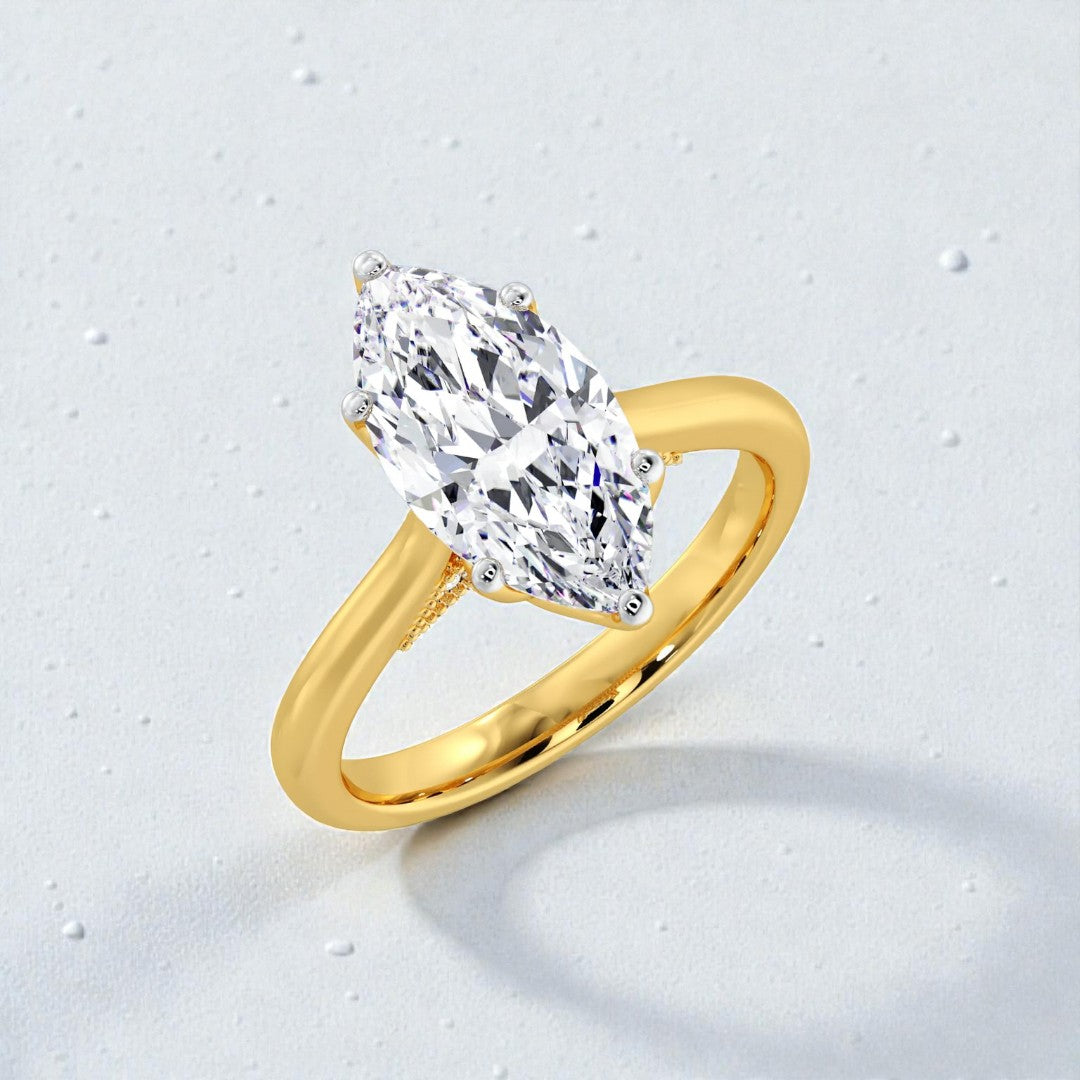 2ct Marquise Solitaire Ring