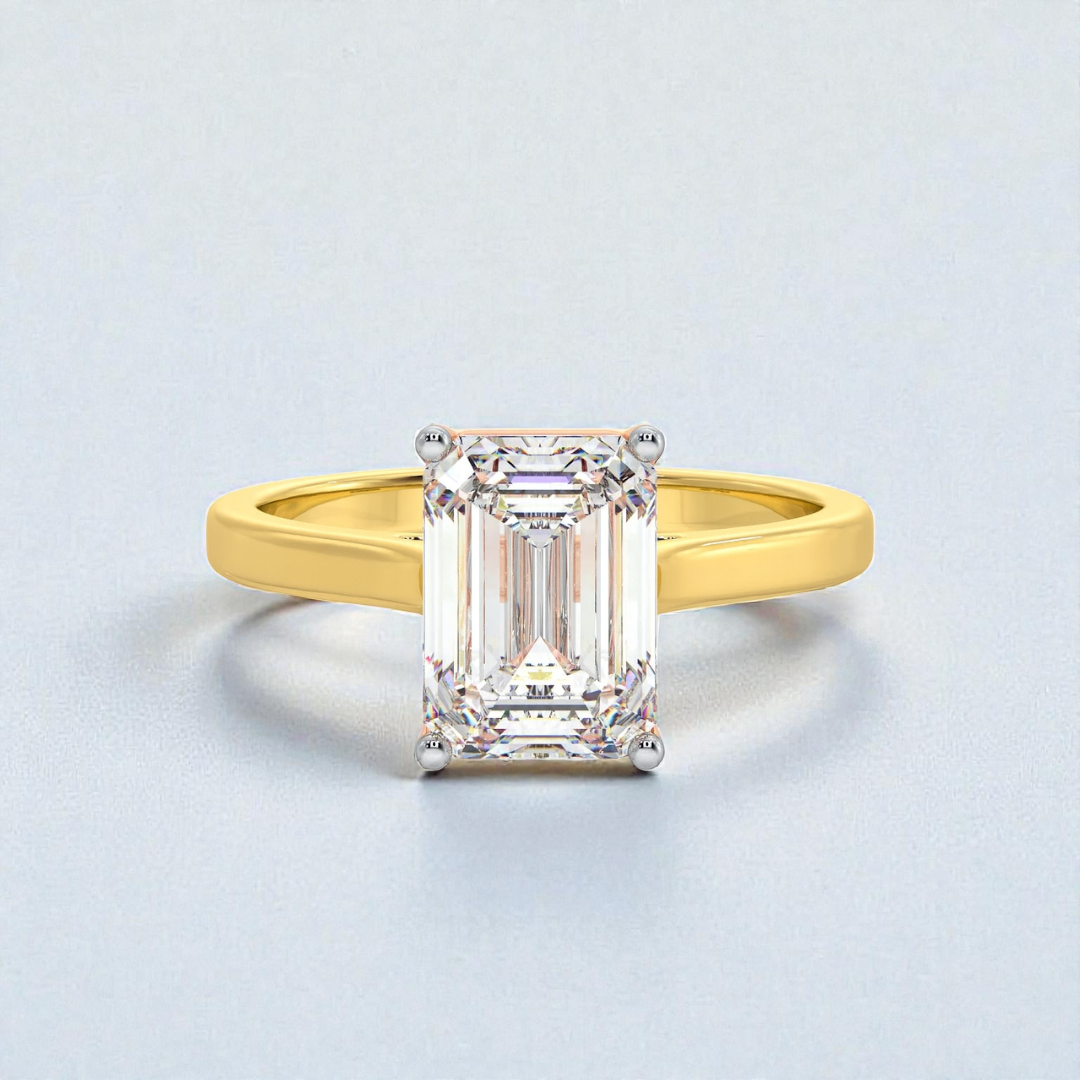 2ct Emerald Solitaire Ring