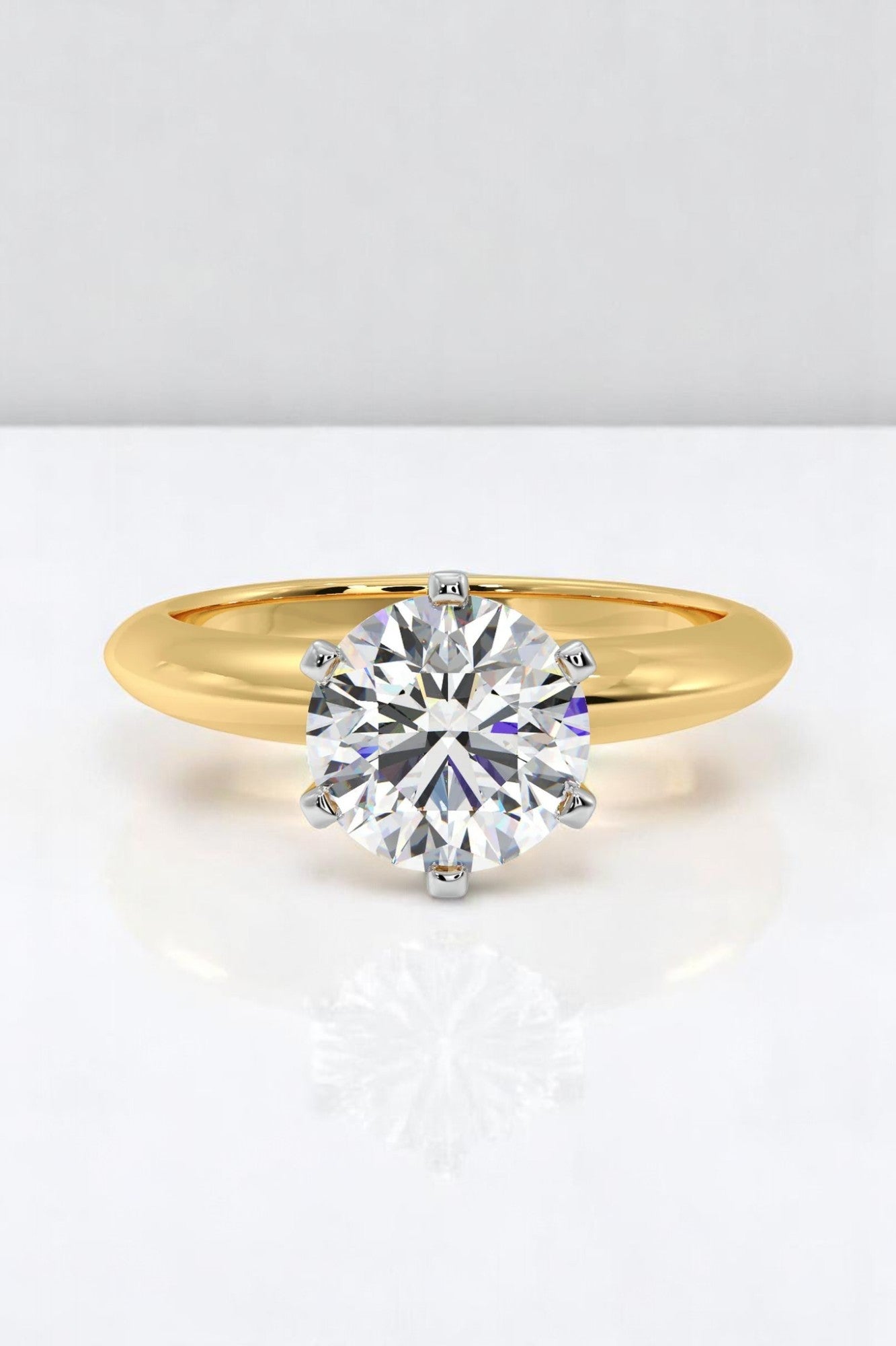 Carat Round Solitaire Ring - Main Image