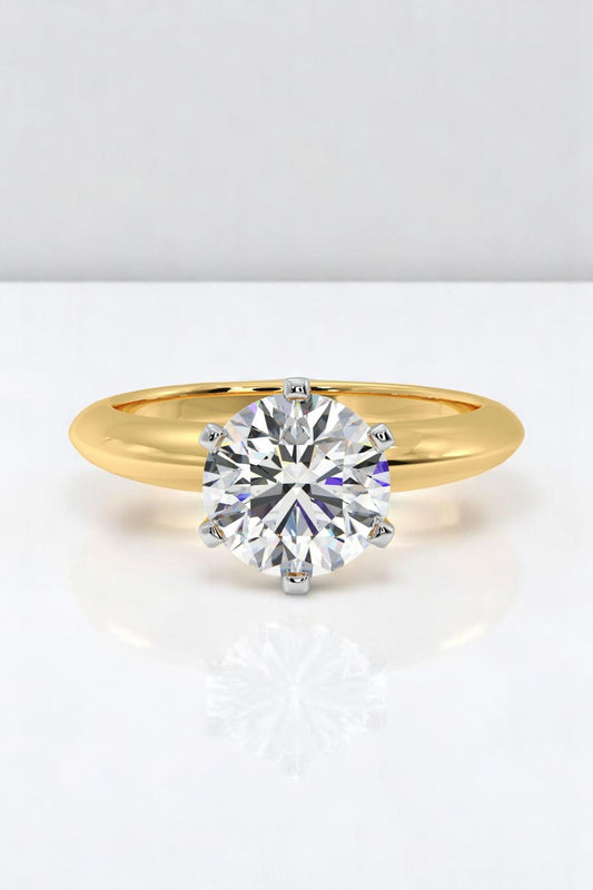 2 Carat Round Solitaire Ring