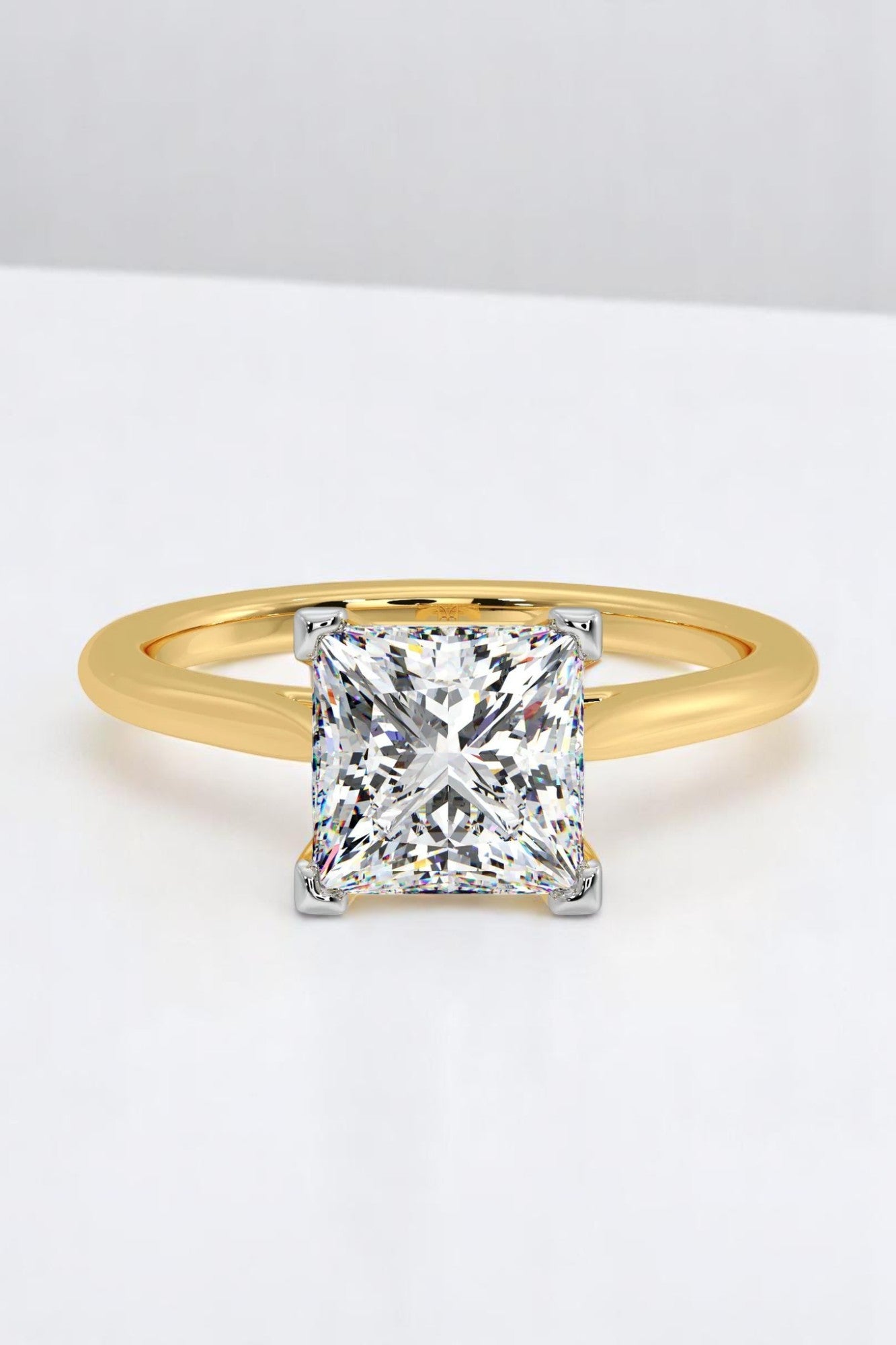 2 Carat Princess Solitaire Ring