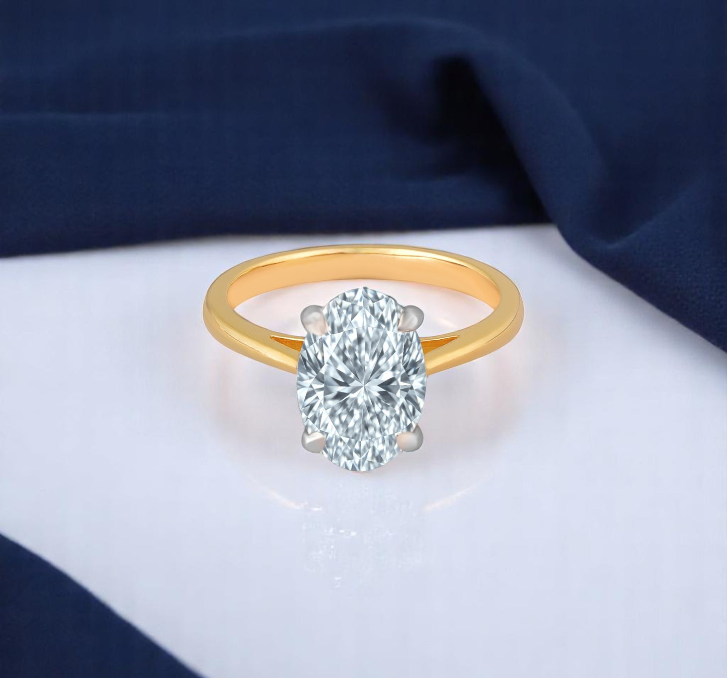 3ct Oval Solitaire Ring