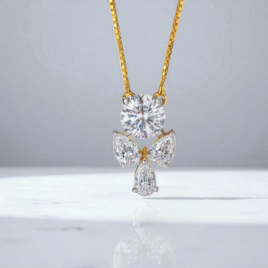 2.64ct Round Trinity Pendant