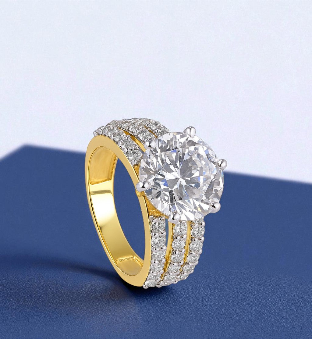 5ct Triple Band Ring