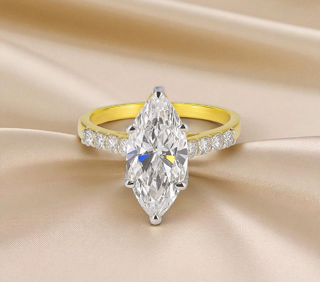 2ct Marquise Band Ring