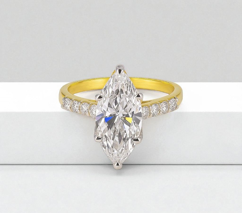 2ct Marquise Band Ring