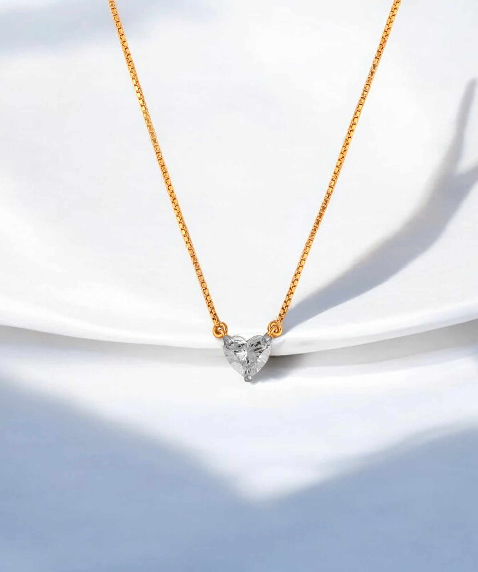 Delicate Heart Pendant- A beautiful lab-grown diamond jewelry piece, showcasing sparkling diamonds set in a stylish design, perfect for special occasions.