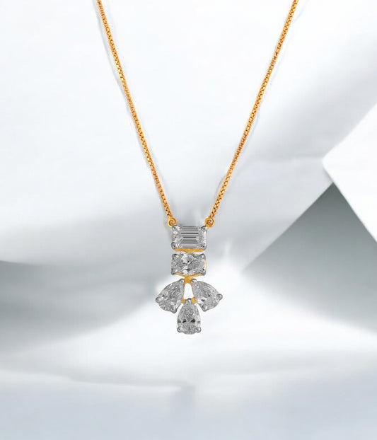 Trinity Pendant- A beautiful lab-grown diamond jewelry piece, showcasing sparkling diamonds set in a stylish design, perfect for special occasions.