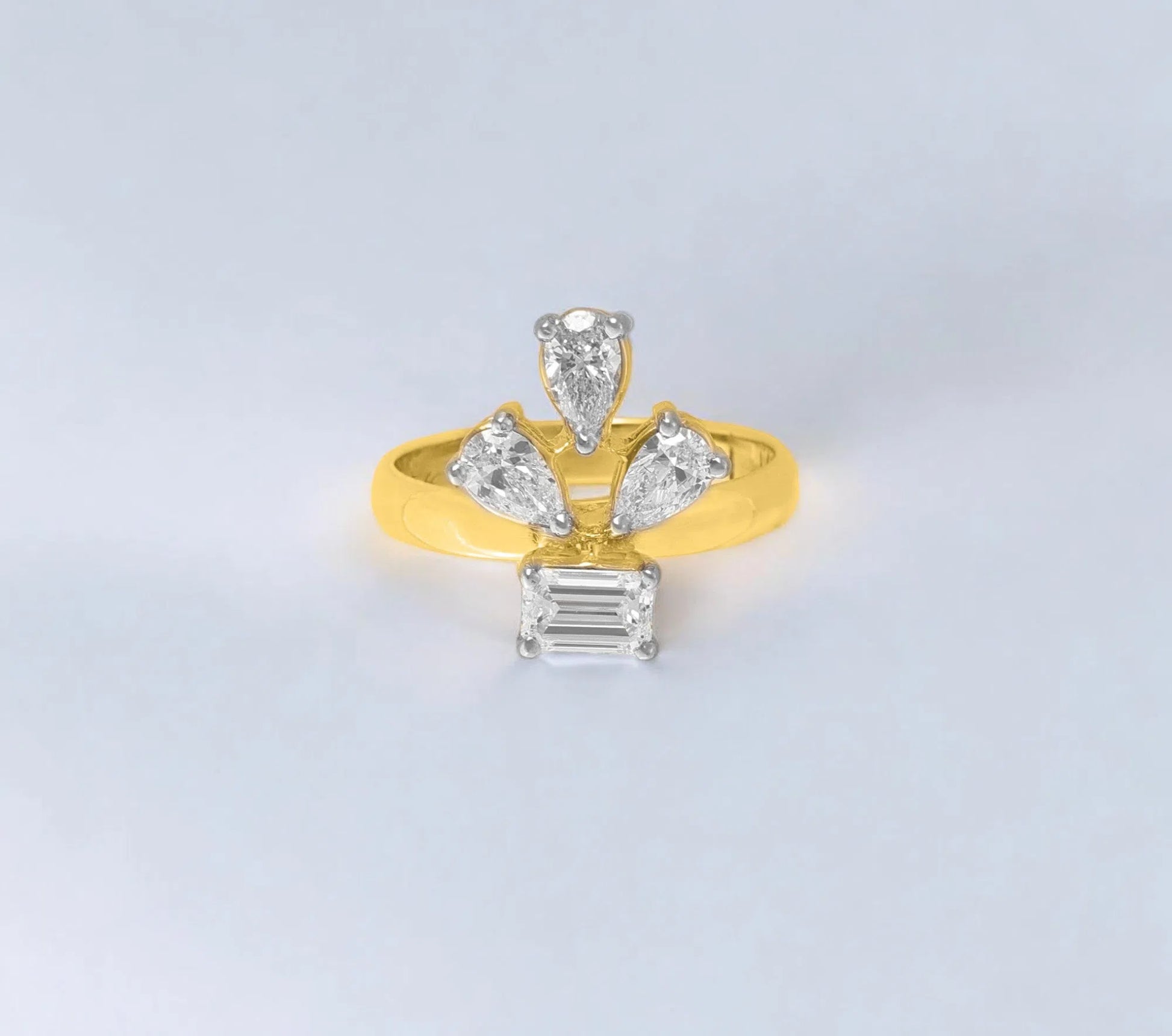 Multi-Stone Ring- A beautiful lab-grown diamond jewelry piece, showcasing sparkling diamonds set in a stylish design, perfect for special occasions.