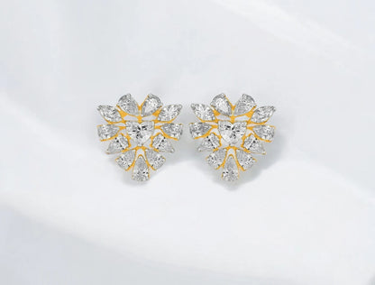 Eternal Love Studs- A beautiful lab-grown diamond jewelry piece, showcasing sparkling diamonds set in a stylish design, perfect for special occasions.