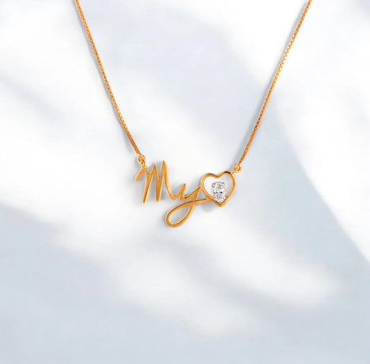 My Love Pendant- A beautiful lab-grown diamond jewelry piece, showcasing sparkling diamonds set in a stylish design, perfect for special occasions.