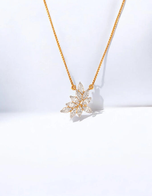 Royal Radiance Pendant- A beautiful lab-grown diamond jewelry piece, showcasing sparkling diamonds set in a stylish design, perfect for special occasions.