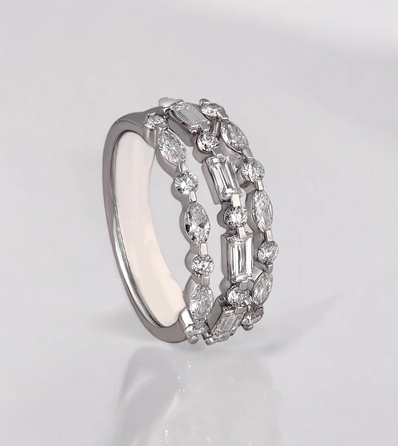 Harmony Ring- A beautiful lab-grown diamond jewelry piece, showcasing sparkling diamonds set in a stylish design, perfect for special occasions.