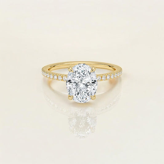 Oval Celeste Ring