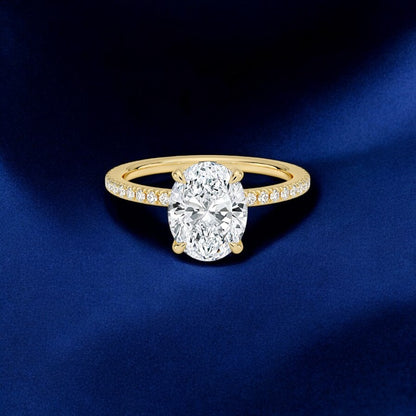 Oval Celeste Ring