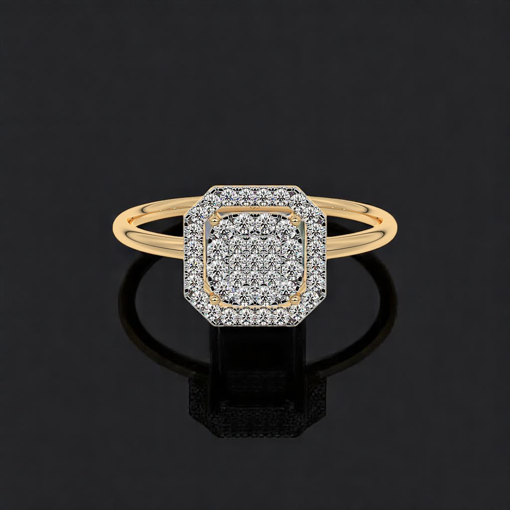Regal Halo Ring