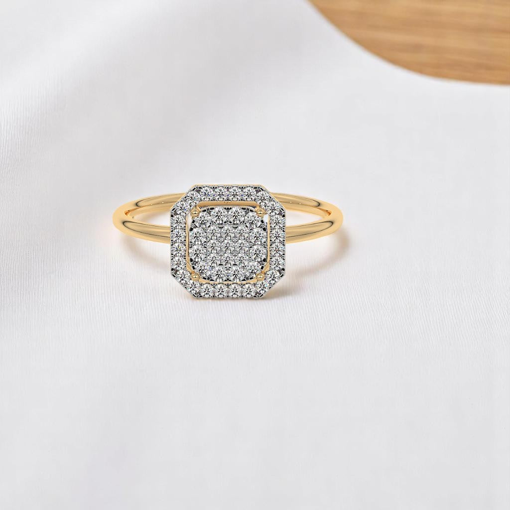 Regal Halo Ring