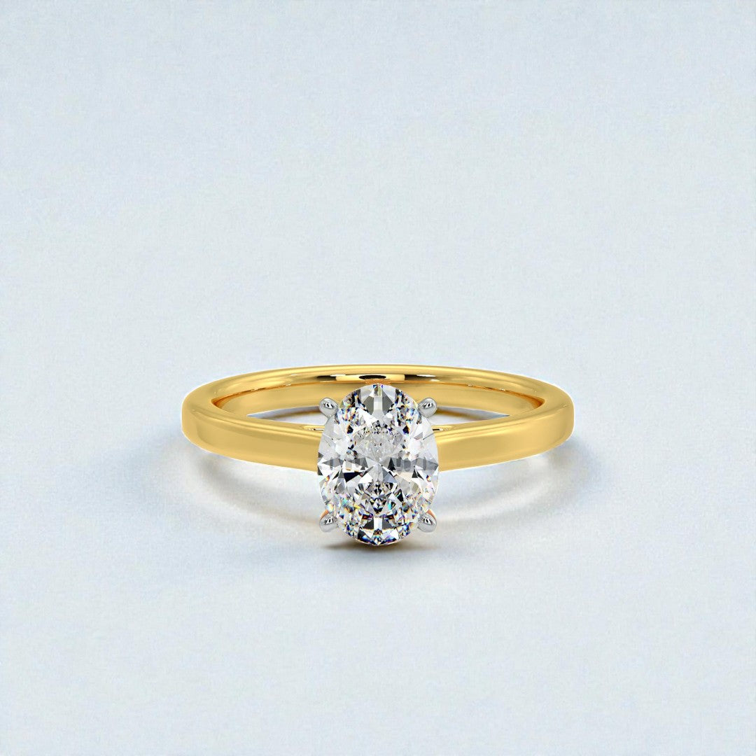 1ct Oval Solitaire Ring