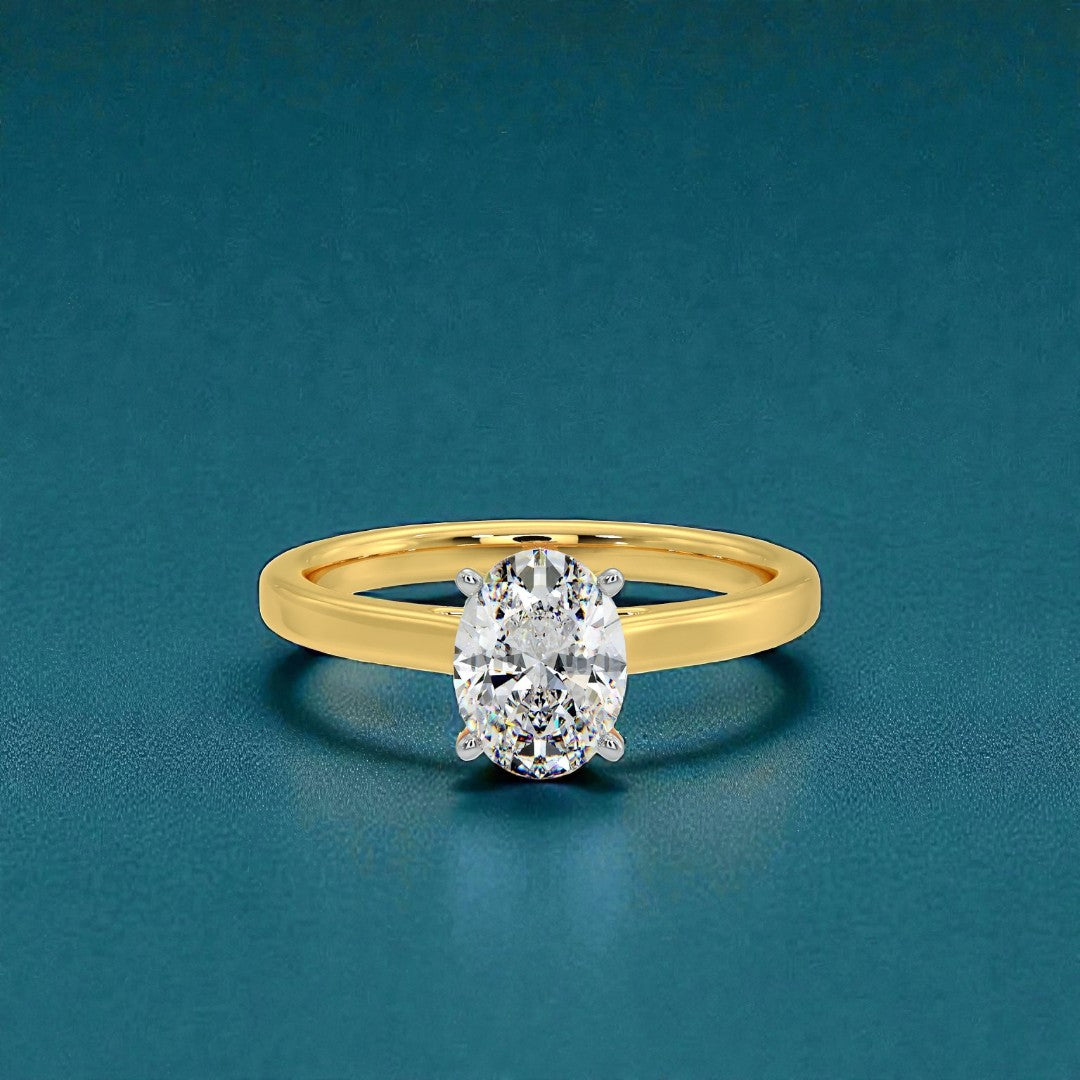 1ct Oval Solitaire Ring