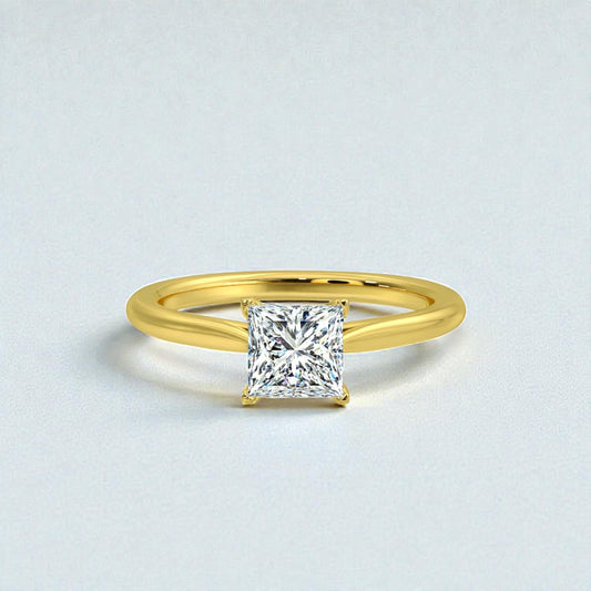 1ct Princess Solitaire Ring