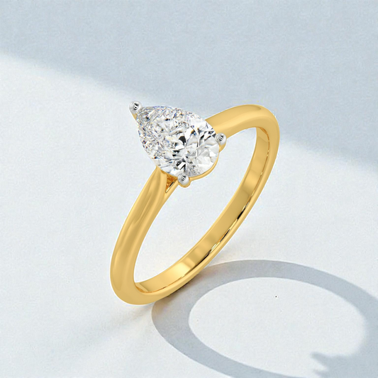 1ct Pear Solitaire Ring