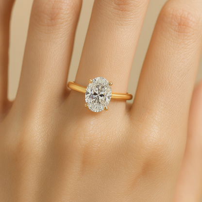 1ct Oval Solitaire Ring