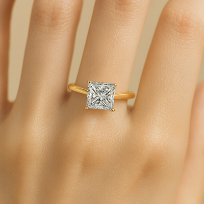 1ct Princess Solitaire Ring
