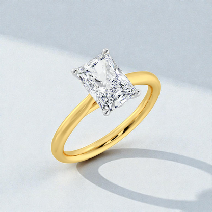 1ct Radiant Cut Solitaire Ring