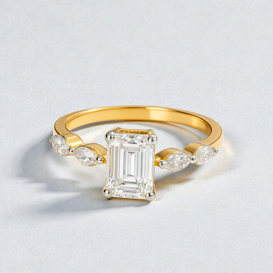 1.69ct Emerald Blossom Ring