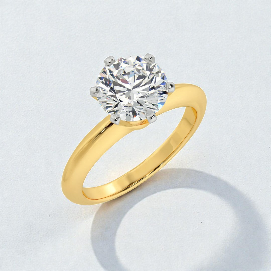 2ct Round Solitaire Ring