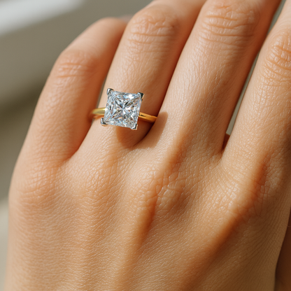 2ct Princess Solitaire Ring