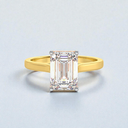 2ct Emerald Solitaire Ring