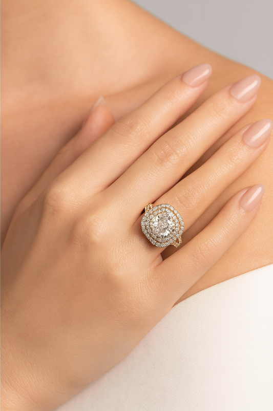 Cushion Halo Ring