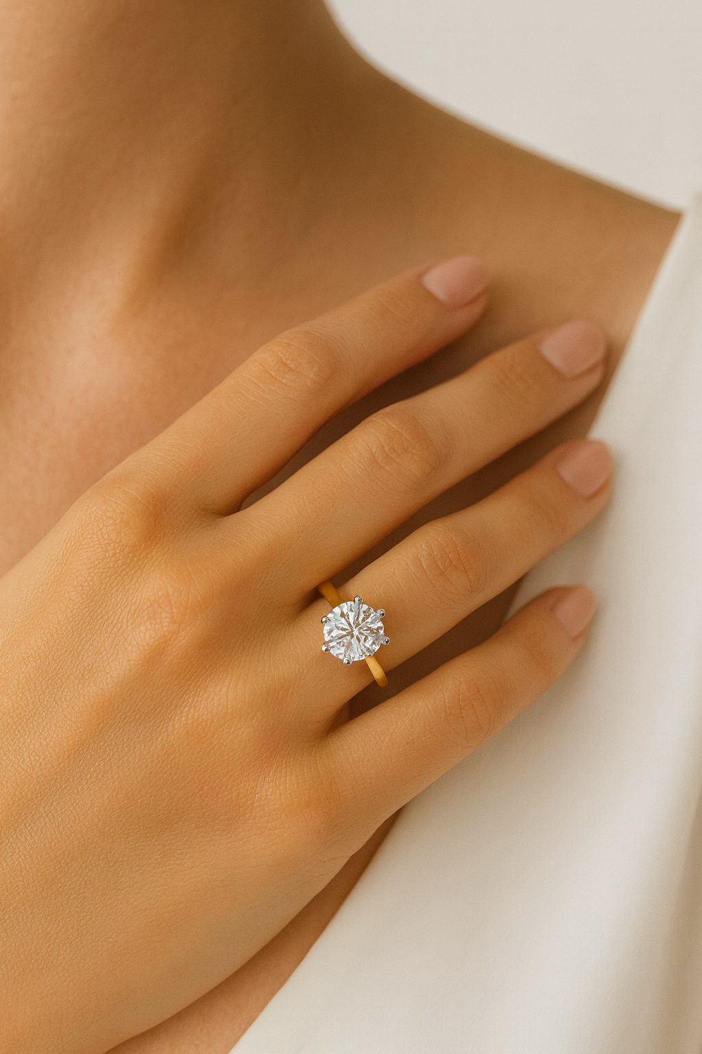 2 Carat Round Solitaire Ring