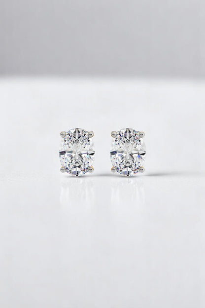Oval Solitaire Studs