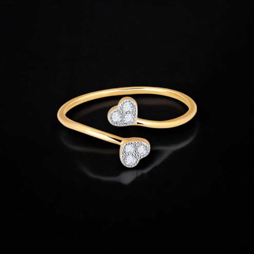 Heartbeat Ring- A beautiful lab-grown diamond jewelry piece, showcasing sparkling diamonds set in a stylish design, perfect for special occasions.