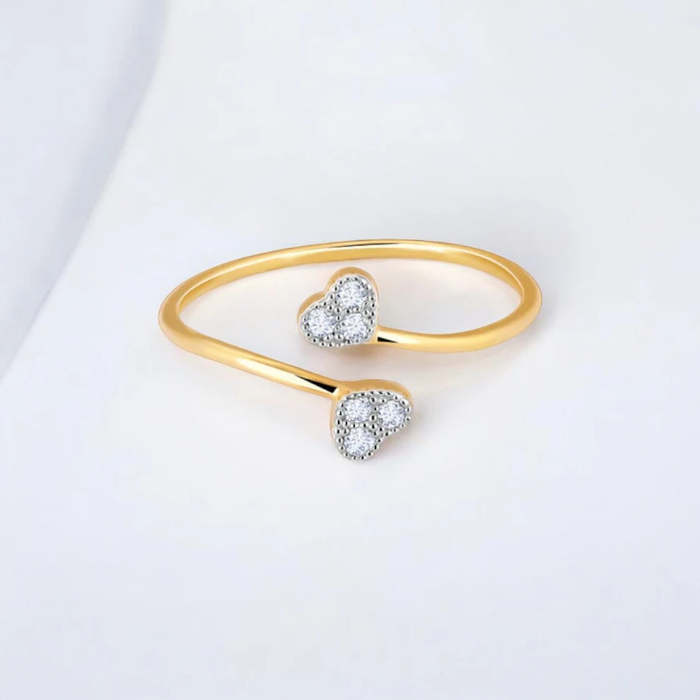 Heartbeat Ring- A beautiful lab-grown diamond jewelry piece, showcasing sparkling diamonds set in a stylish design, perfect for special occasions.