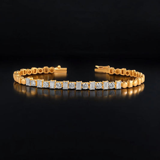 Timeless Sparkle Bracelet- A beautiful lab-grown diamond jewelry piece, showcasing sparkling diamonds set in a stylish design, perfect for special occasions.