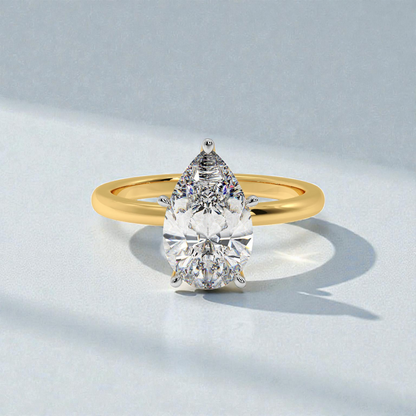 2ct Pear Solitaire Ring