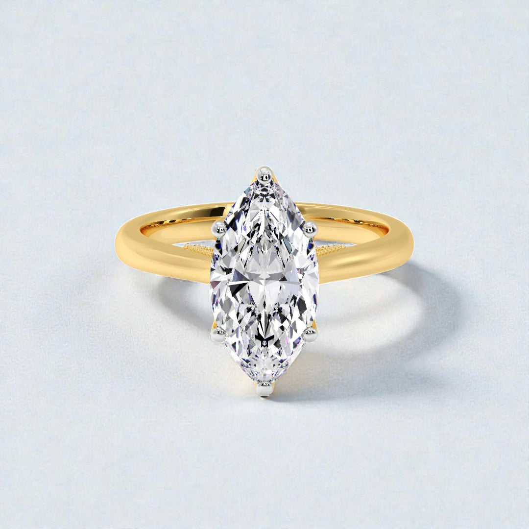 2ct Marquise Solitaire Ring