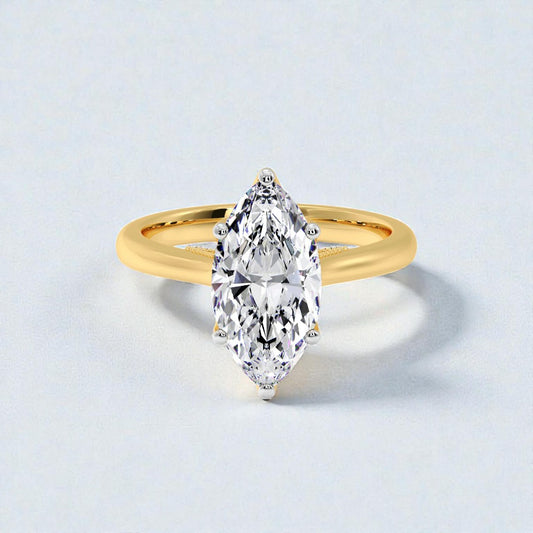 2ct Marquise Solitaire Ring